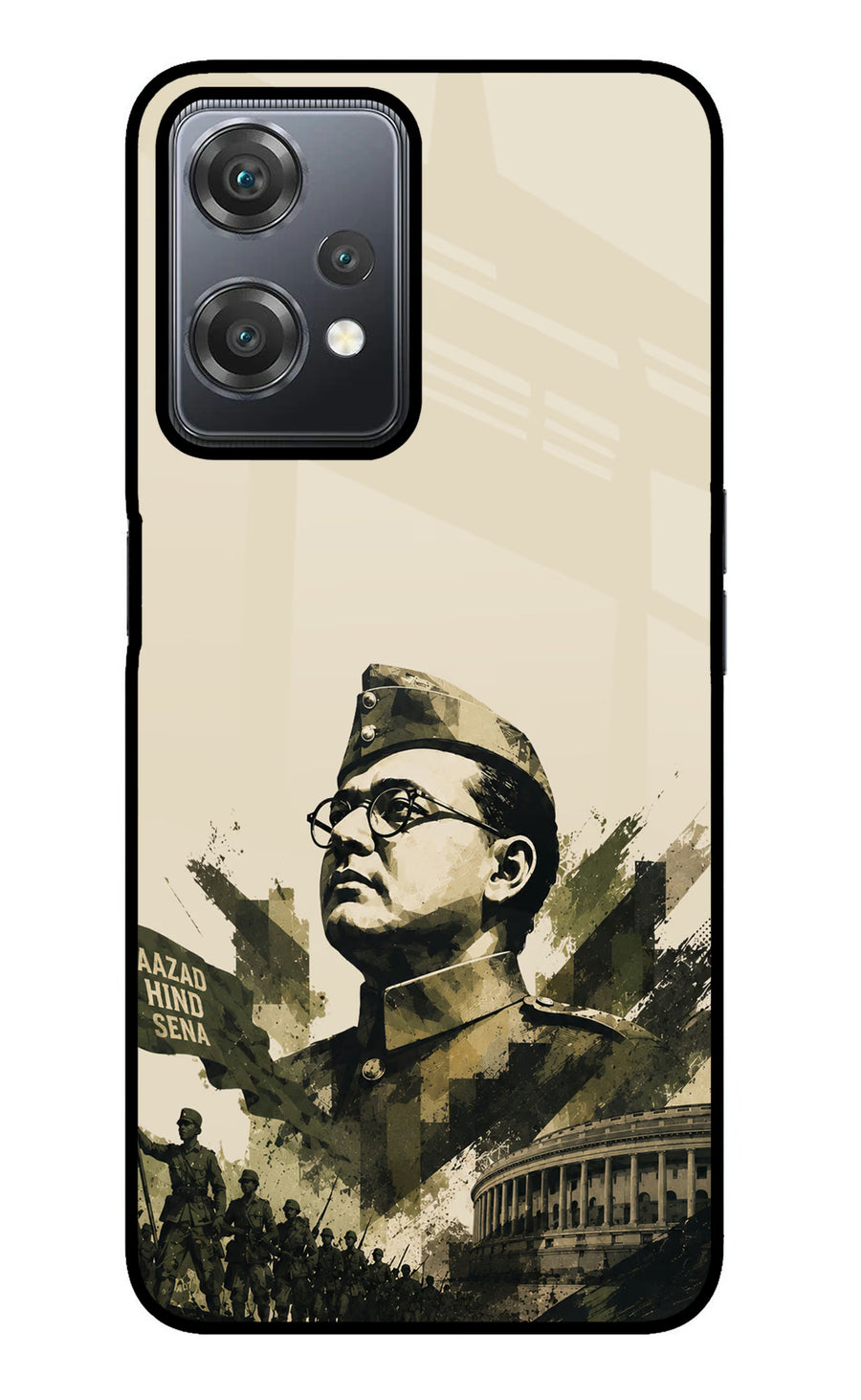 Netaji Rising OnePlus Nord CE 2 Lite 5G Back Cover, Metal case