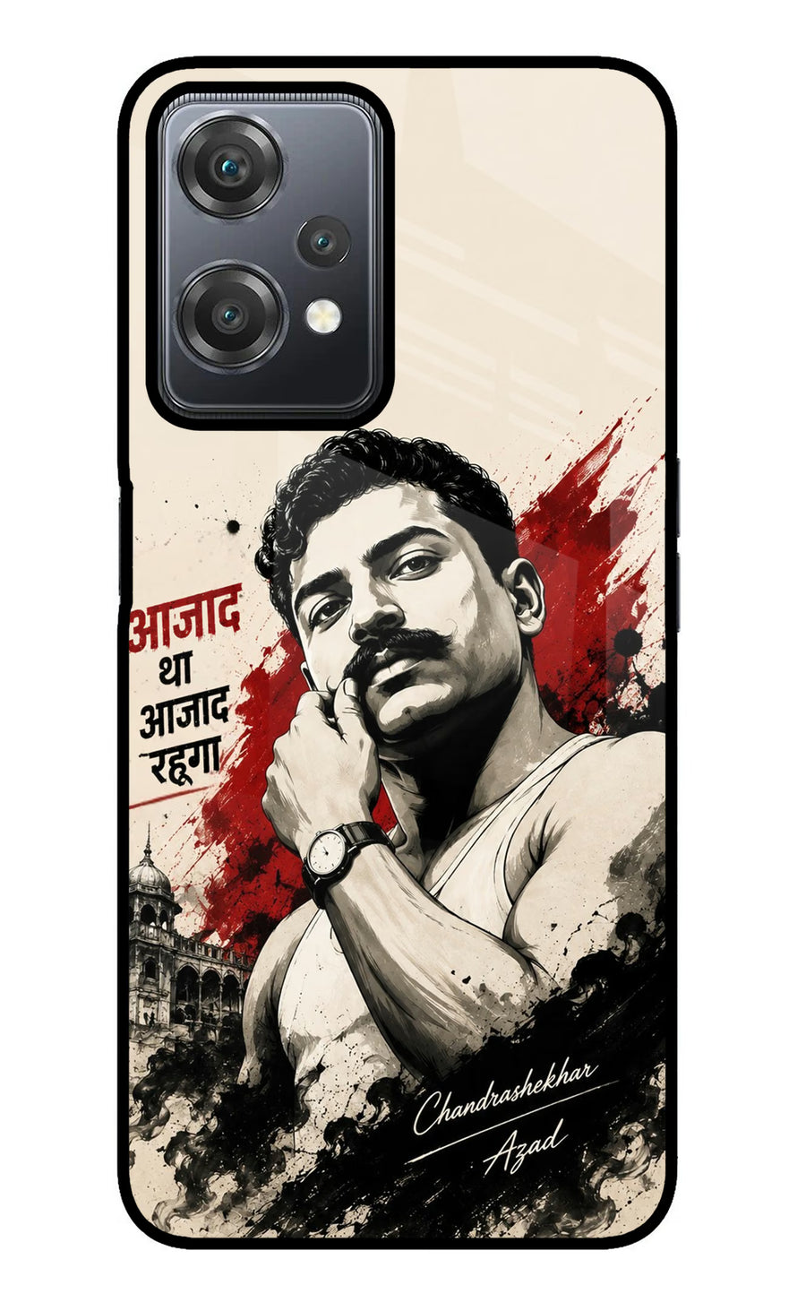 Chandrashekhar Azad Fearless OnePlus Nord CE 2 Lite 5G Back Cover, Metal case