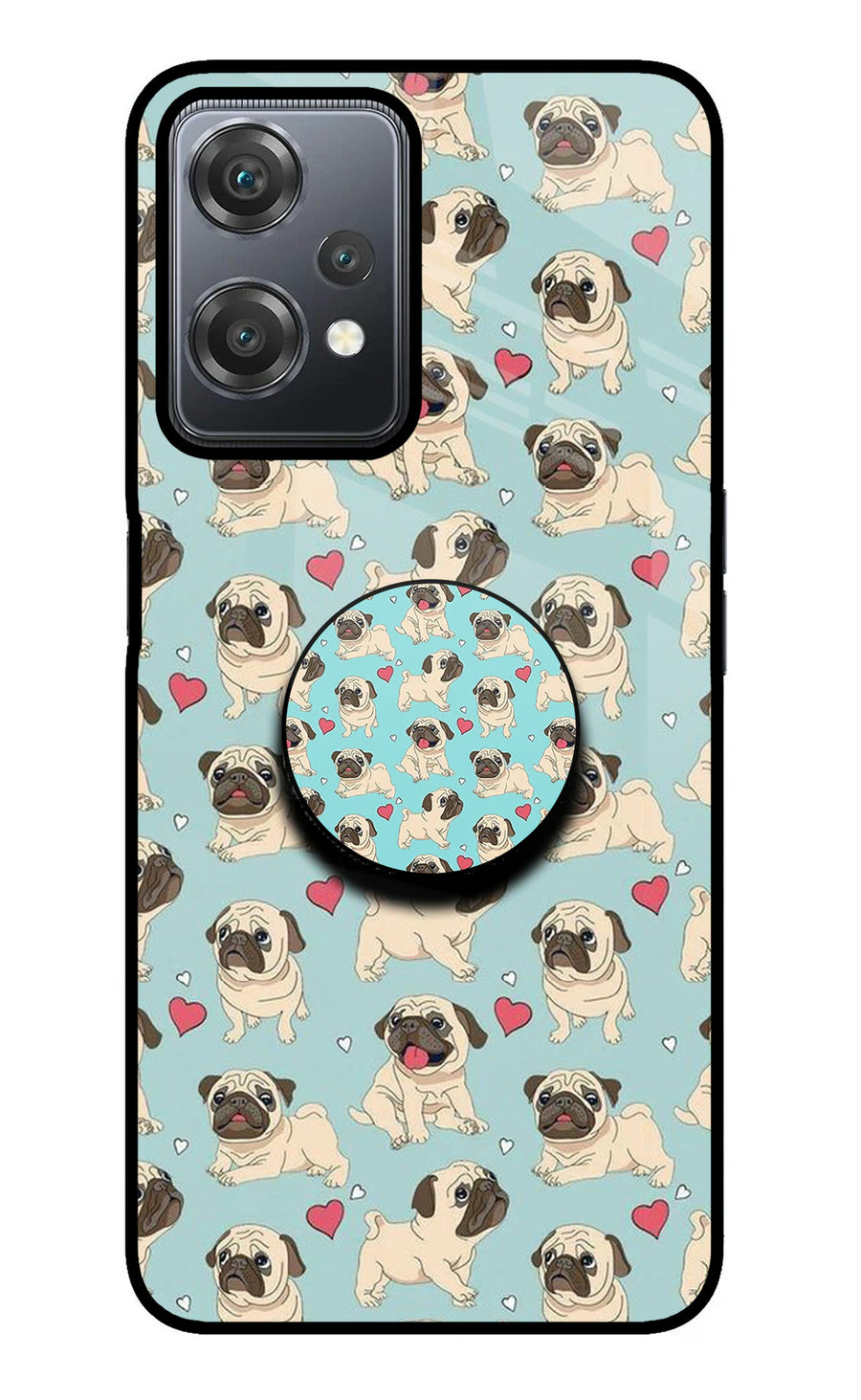 Pug Dog OnePlus Nord CE 2 Lite 5G Pop Case, Metal case