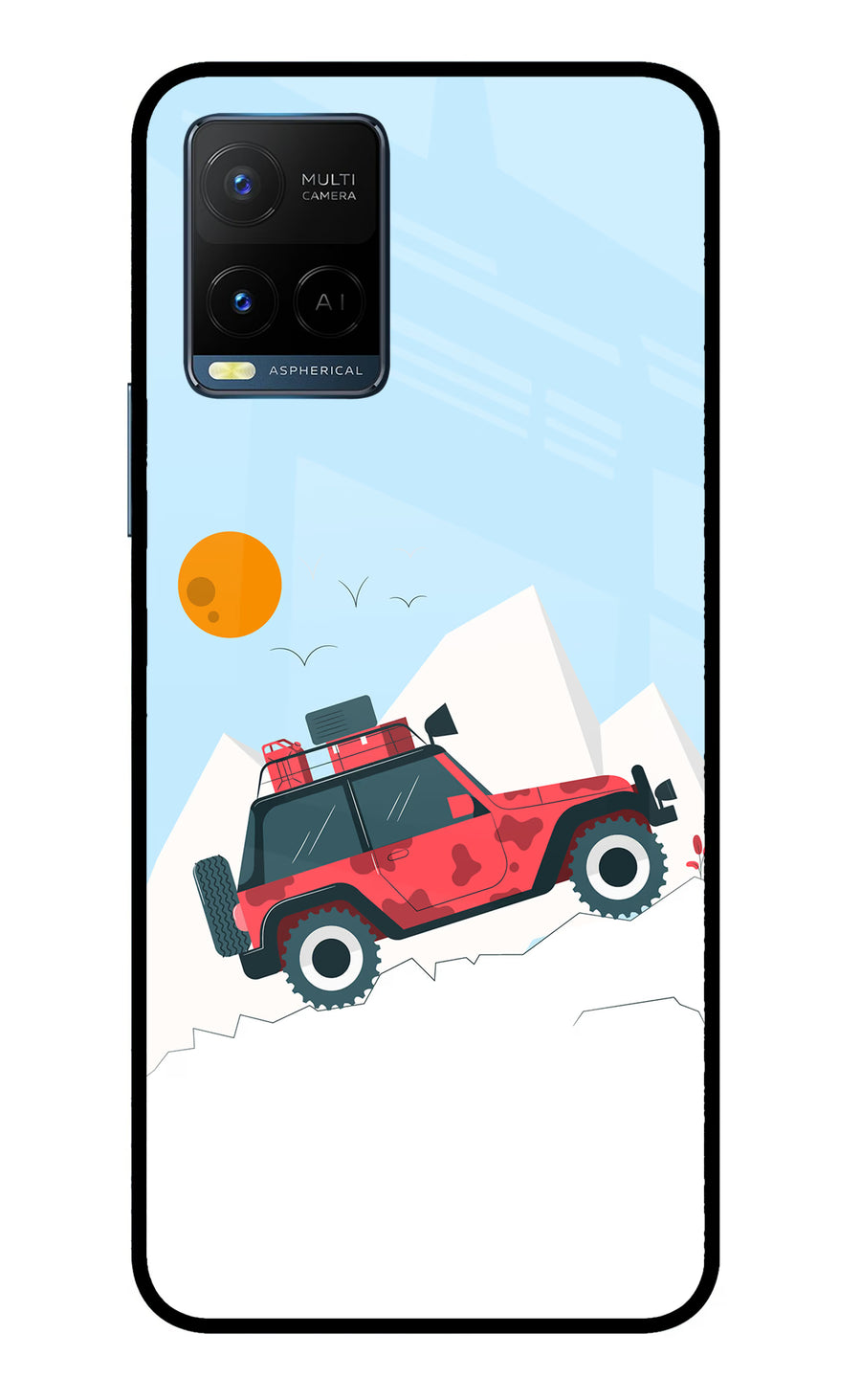 Mountain Trail Beast Vivo Y33T Back Cover, Metal case
