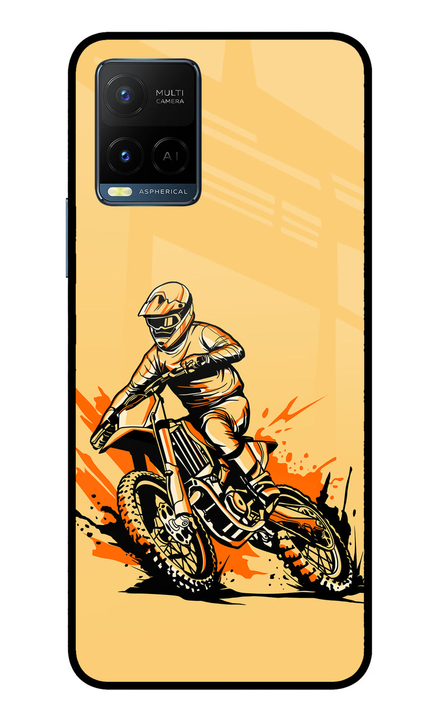Off-Road Fury Vivo Y33T Back Cover, Metal case