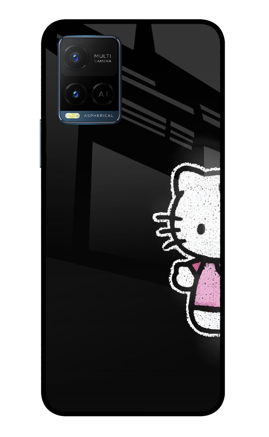 Kitty Charm Vivo Y33T Back Cover, Metal case