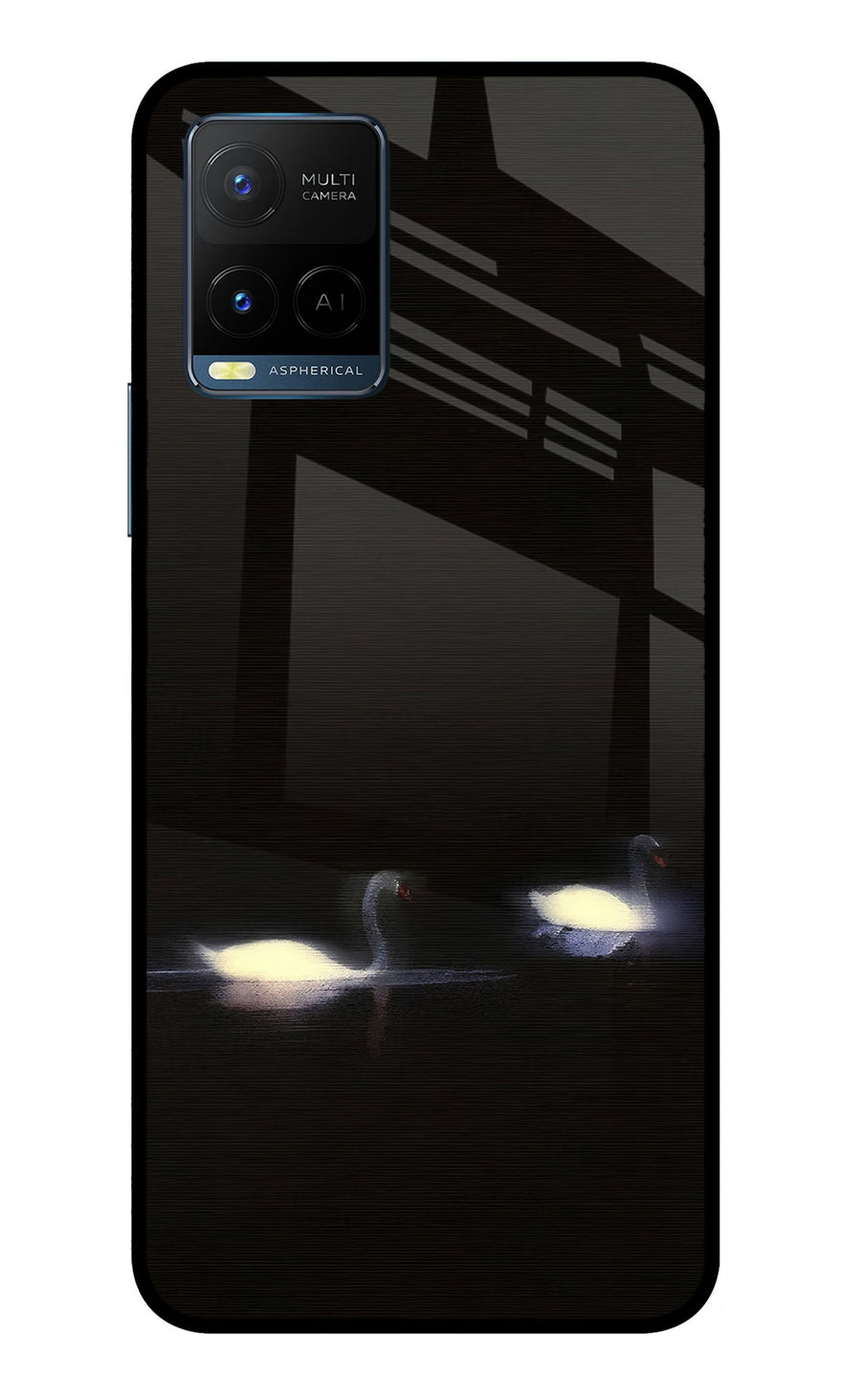 Silent Swans Vivo Y33T Back Cover, Metal case