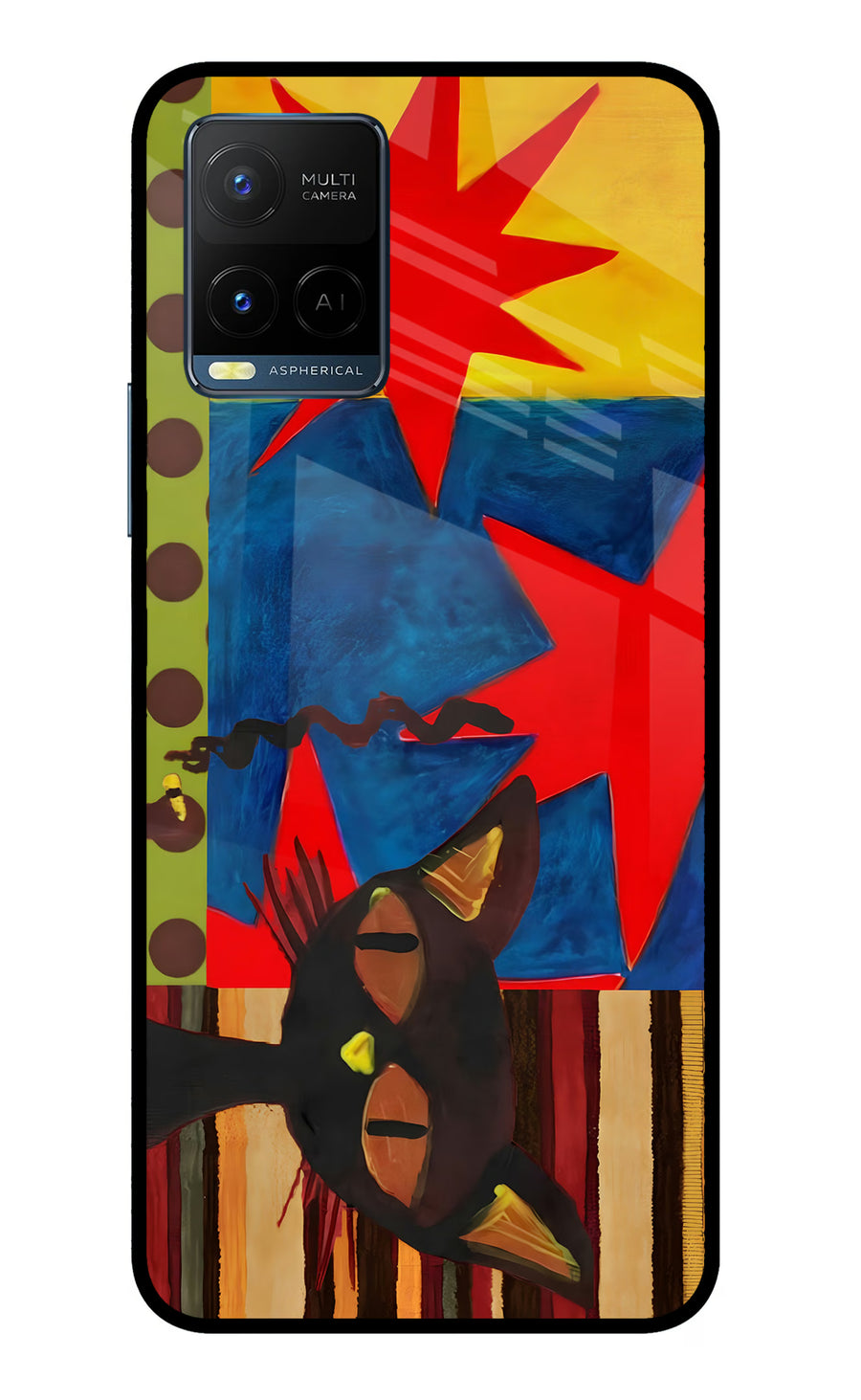 Pop Cat Vivo Y33T Back Cover, Metal case