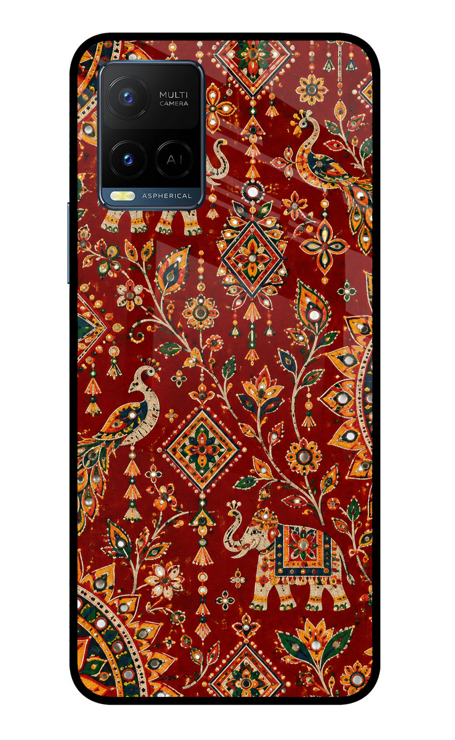 Laal Riwaaz Vivo Y33T Back Cover, Metal case