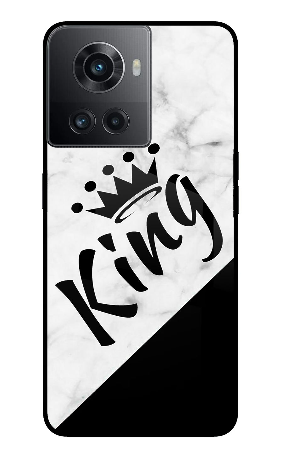 King OnePlus 10R 5G Back Cover, Metal case