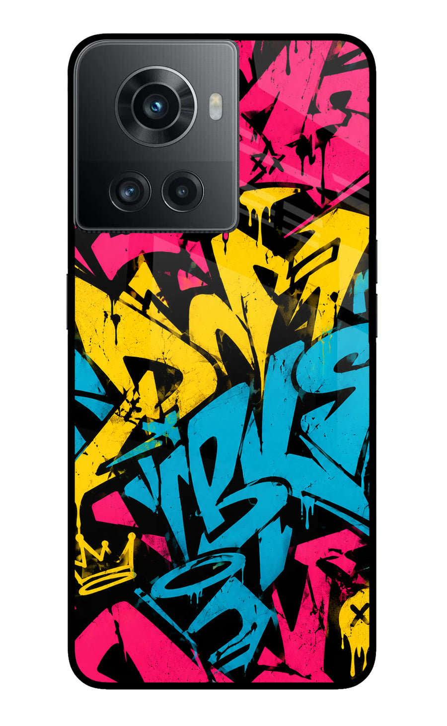 Graffiti Vibe OnePlus 10R 5G Back Cover, Metal case