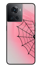 Pink Web OnePlus 10R 5G Metal Case Back Cover by Casekaro