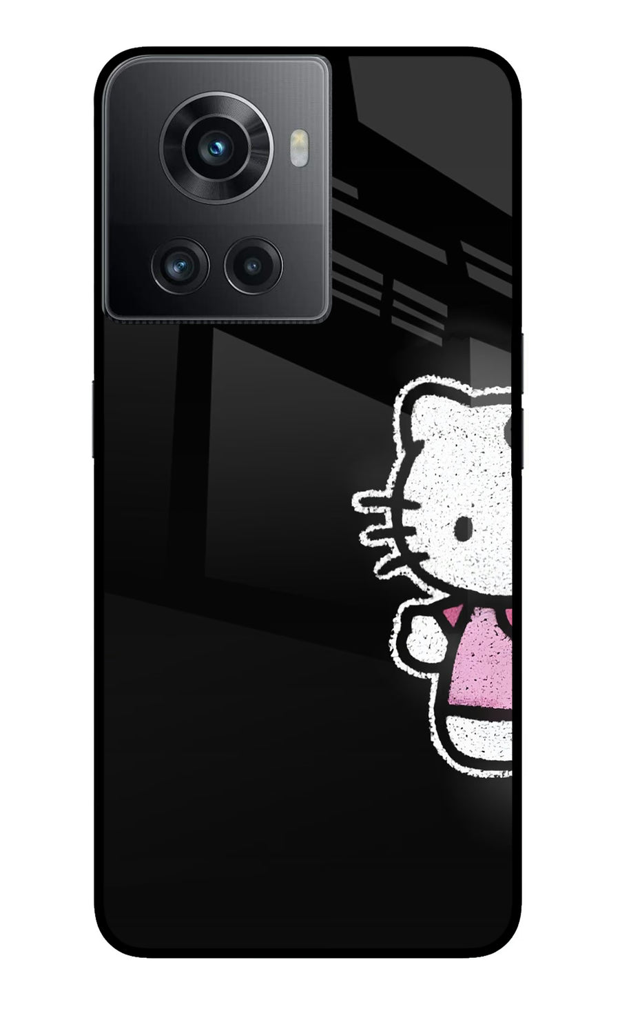 Kitty Charm OnePlus 10R 5G Back Cover, Metal case