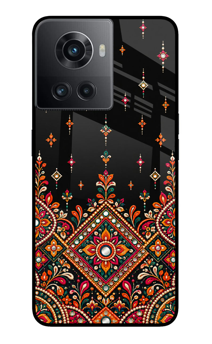Noir Mehfil OnePlus 10R 5G Back Cover, Metal case