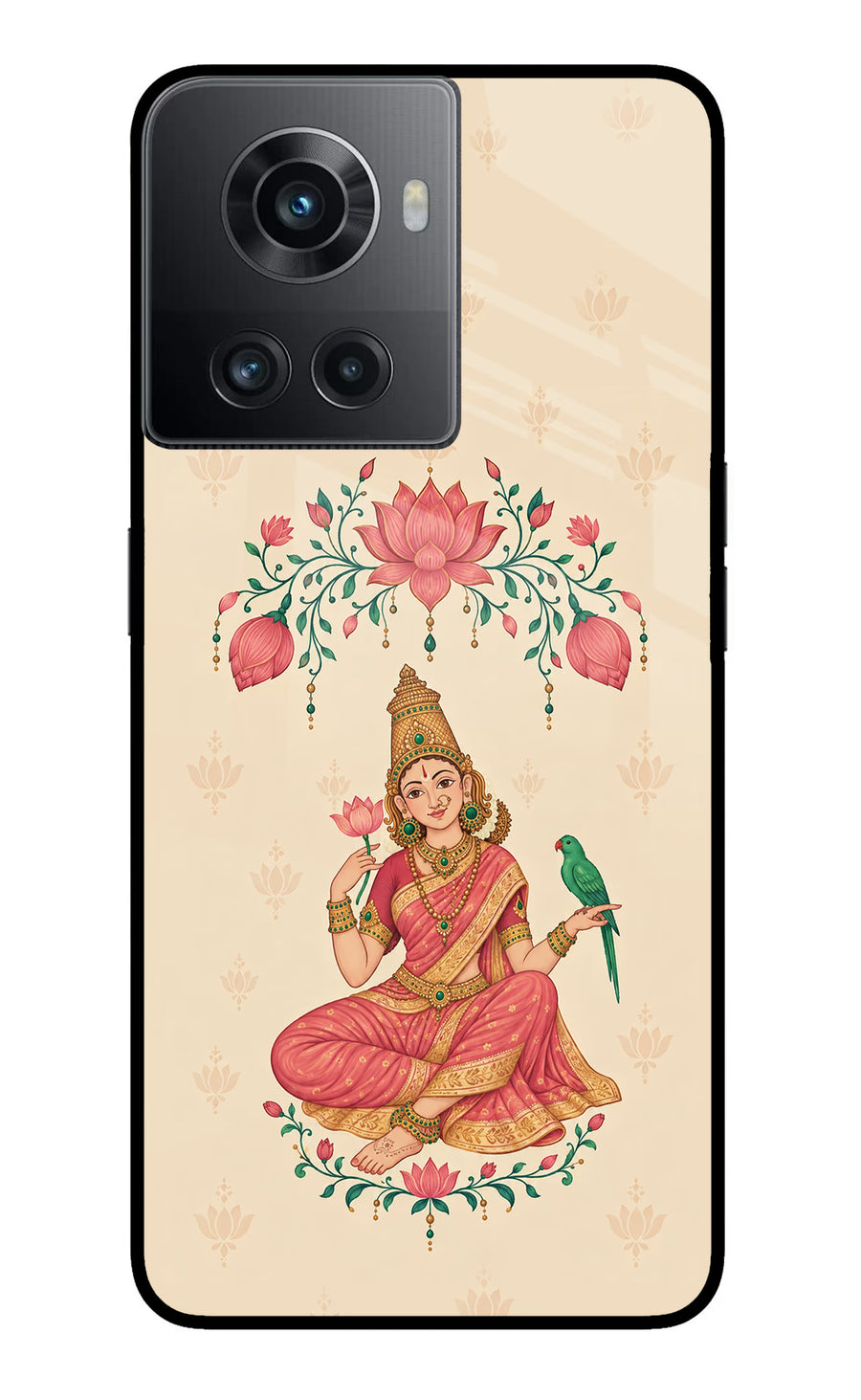 Goddess Lakshmi OnePlus 10R 5G Back Cover, Metal case