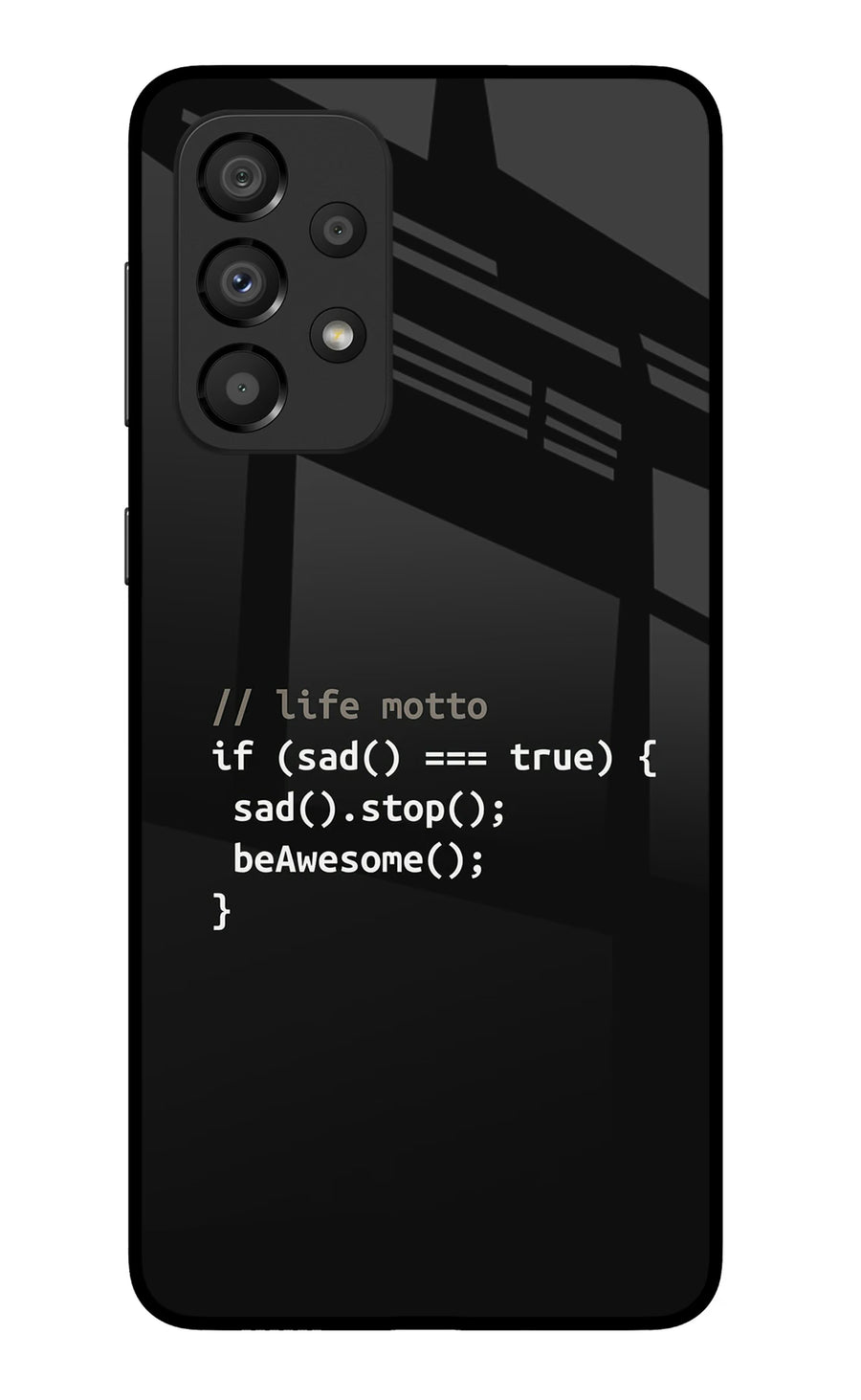 Life Motto Code Samsung A33 5G Back Cover, Metal case