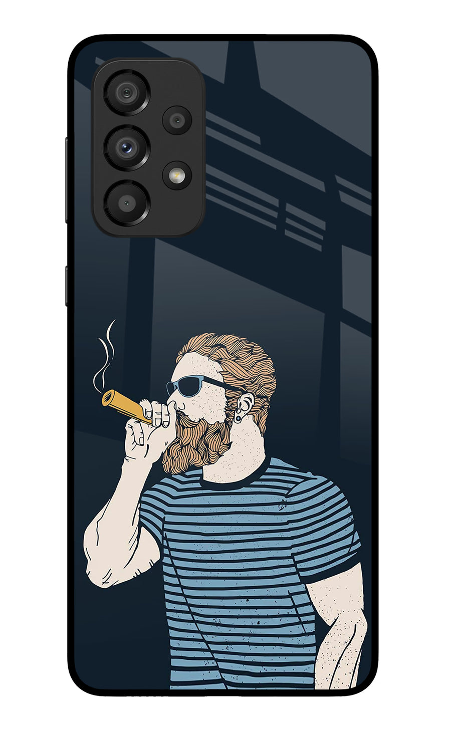 Smoking Samsung A33 5G Back Cover, Metal case