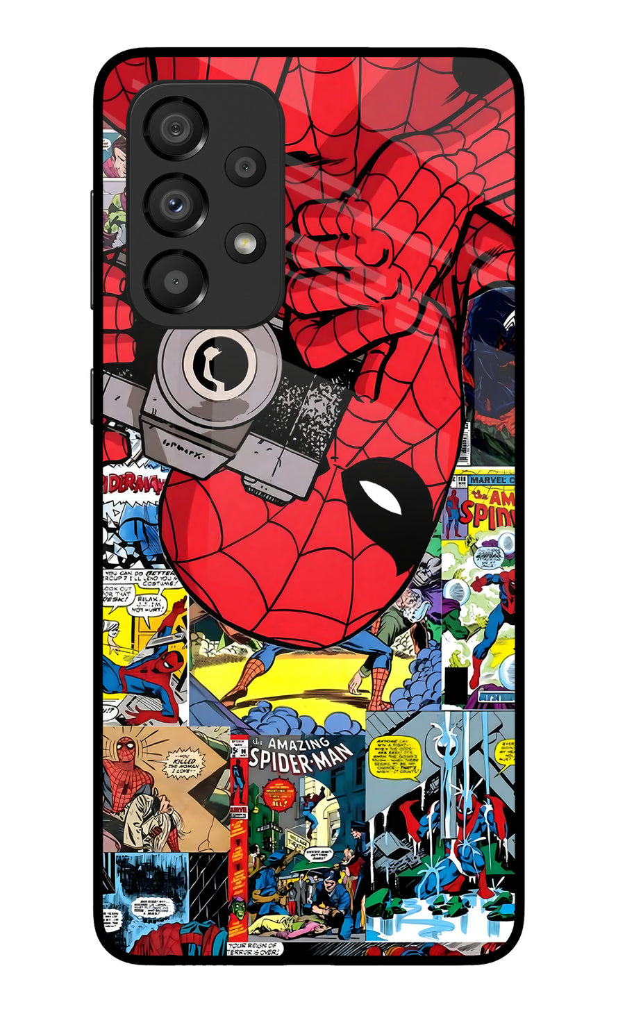 Spider Man Samsung A33 5G Back Cover, Metal case