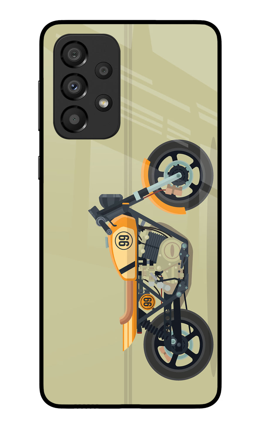 Vertical Speedster Samsung A33 5G Back Cover, Metal case