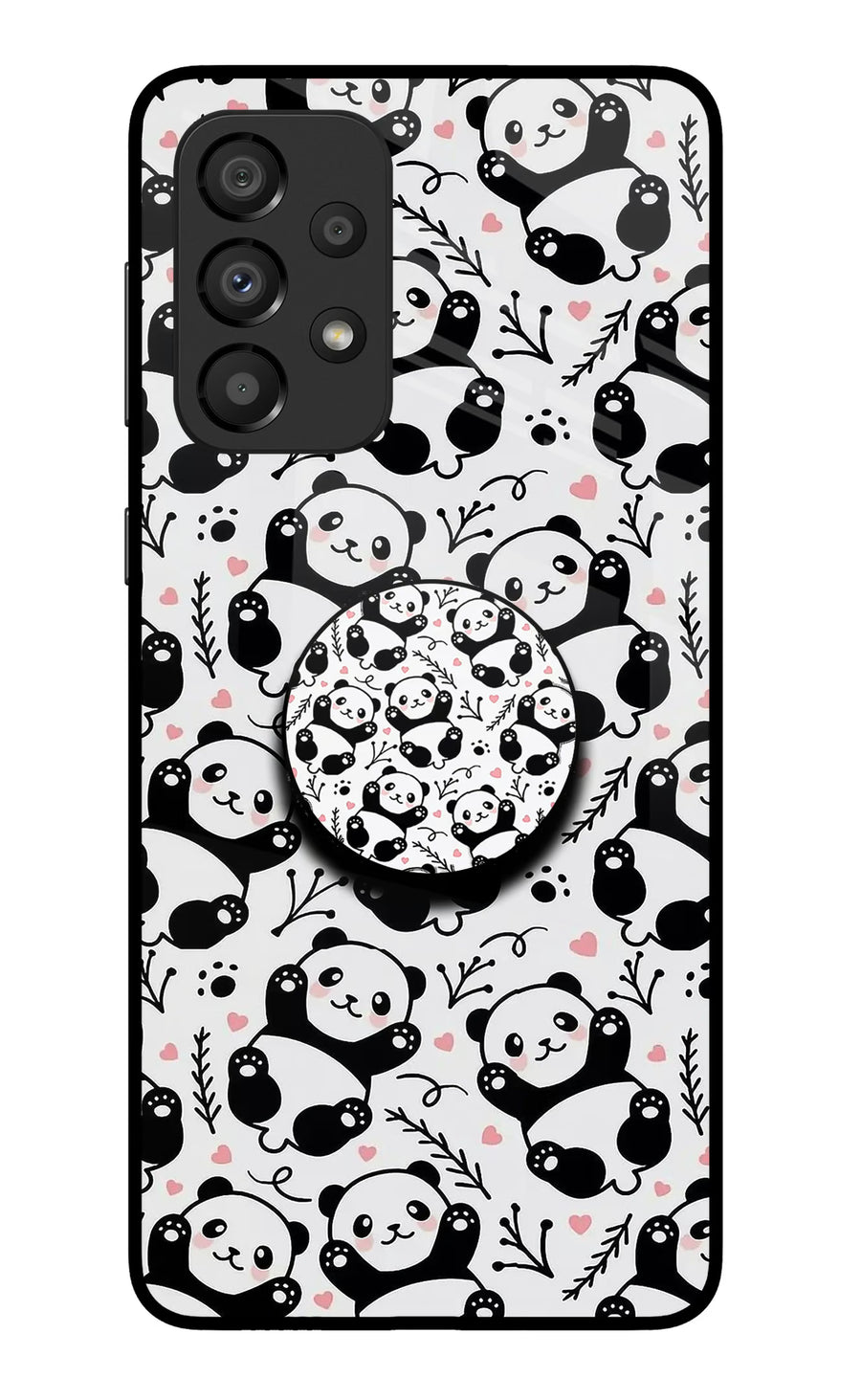 Cute Panda Samsung A33 5G Pop Case, Metal case
