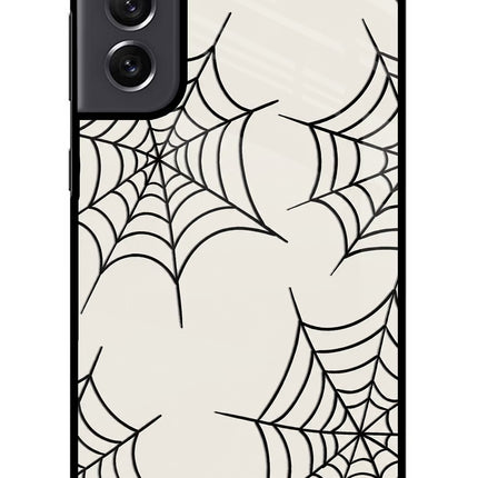 Spider Web Samsung S21 FE 5G Metal Case Back Cover by Casekaro