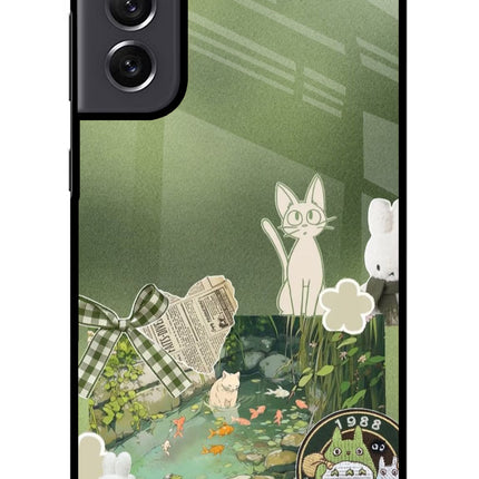 Aesthetic anime Samsung S21 FE 5G Metal Case Back Cover by Casekaro