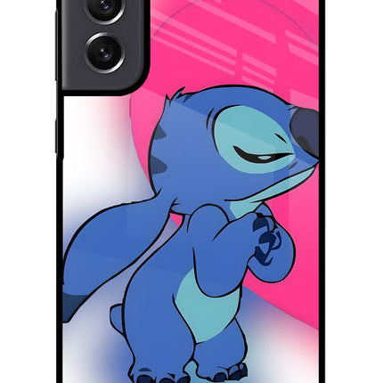 Stitch Hug Samsung S21 FE 5G Metal Case Back Cover by Casekaro