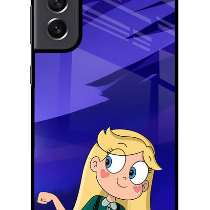 Star Glow Samsung S21 FE 5G Metal Case Back Cover by Casekaro
