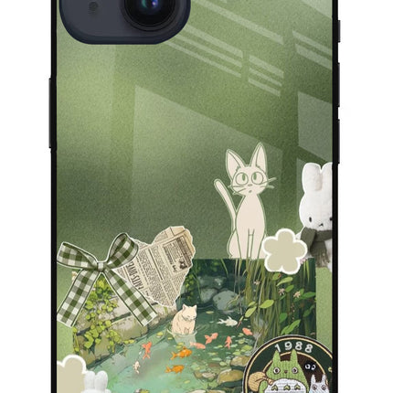 Aesthetic anime iPhone 14 Metal Case Back Cover by Casekaro