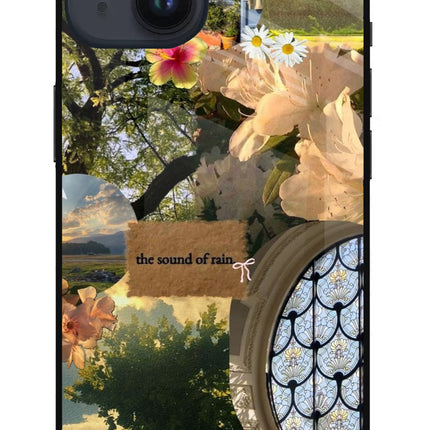 Rain iPhone 14 Metal Case Back Cover by Casekaro