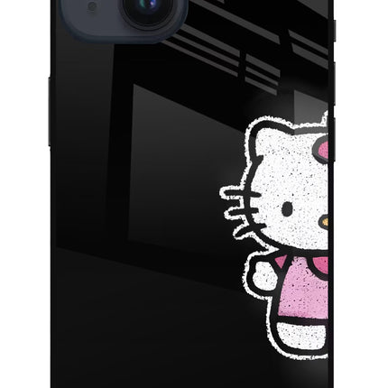 Kitty Charm iPhone 14 Metal Case Back Cover by Casekaro