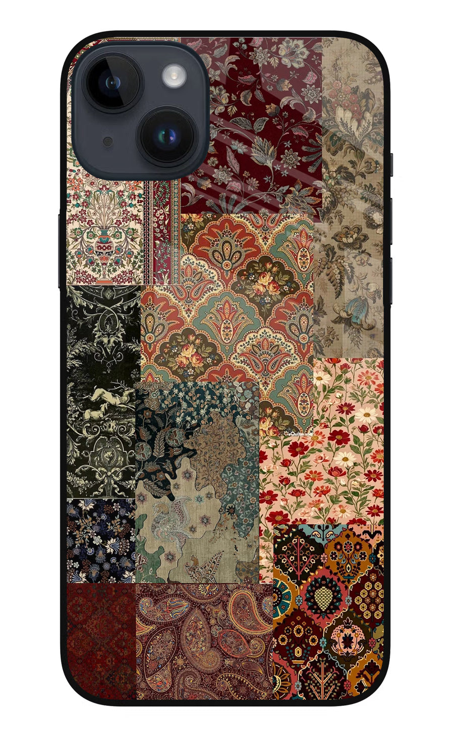 Desi Print iPhone 14 Plus Back Cover, Metal case