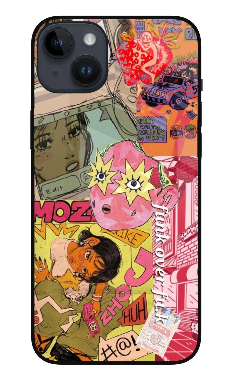Funkover iPhone 14 Plus Back Cover, Metal case