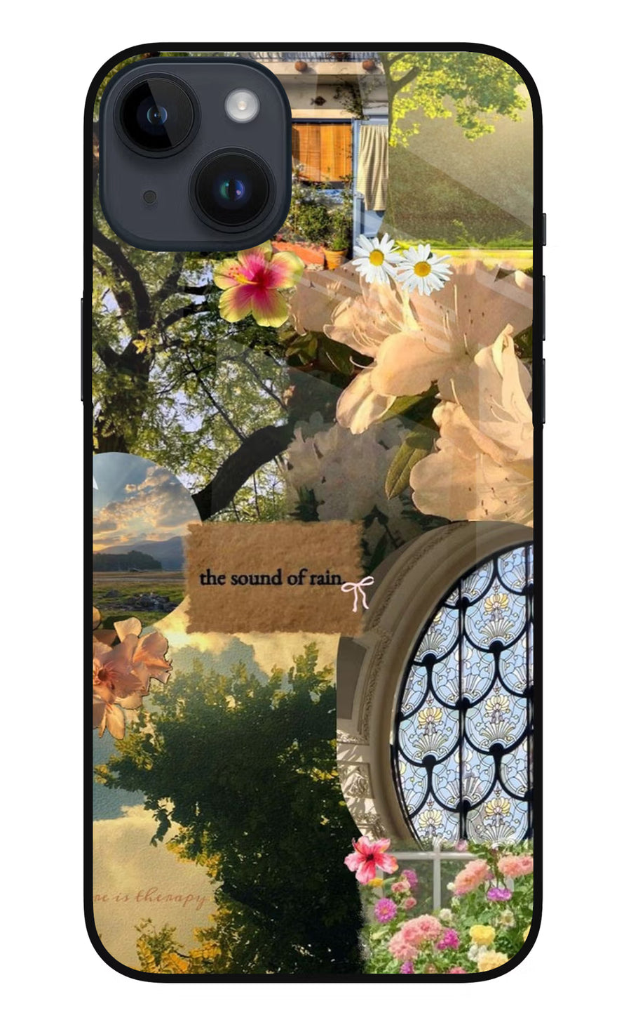 Rain iPhone 14 Plus Back Cover, Metal case