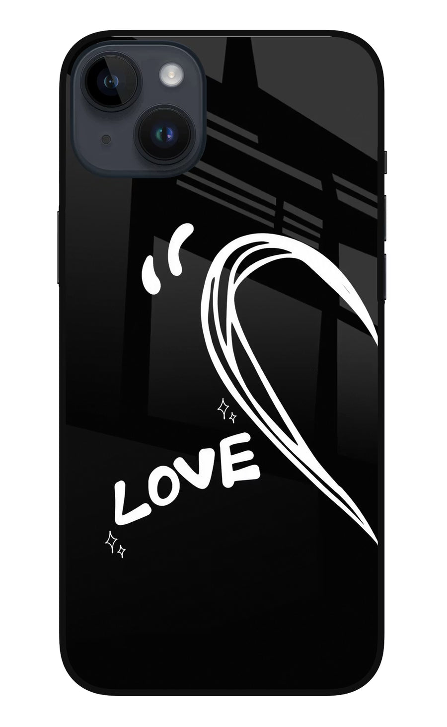 Love Line iPhone 14 Plus Back Cover, Metal case