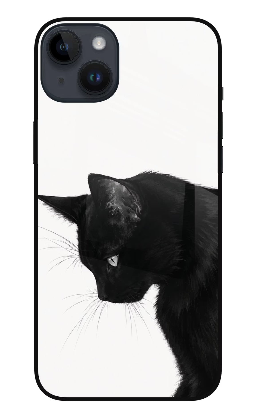 Shadow Gaze iPhone 14 Plus Back Cover, Metal case