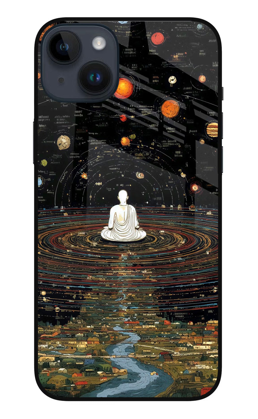 Space Monk iPhone 14 Plus Back Cover, Metal case