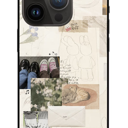 Soft Aesthetic iPhone 14 Pro Metal Case Back Cover by Casekaro