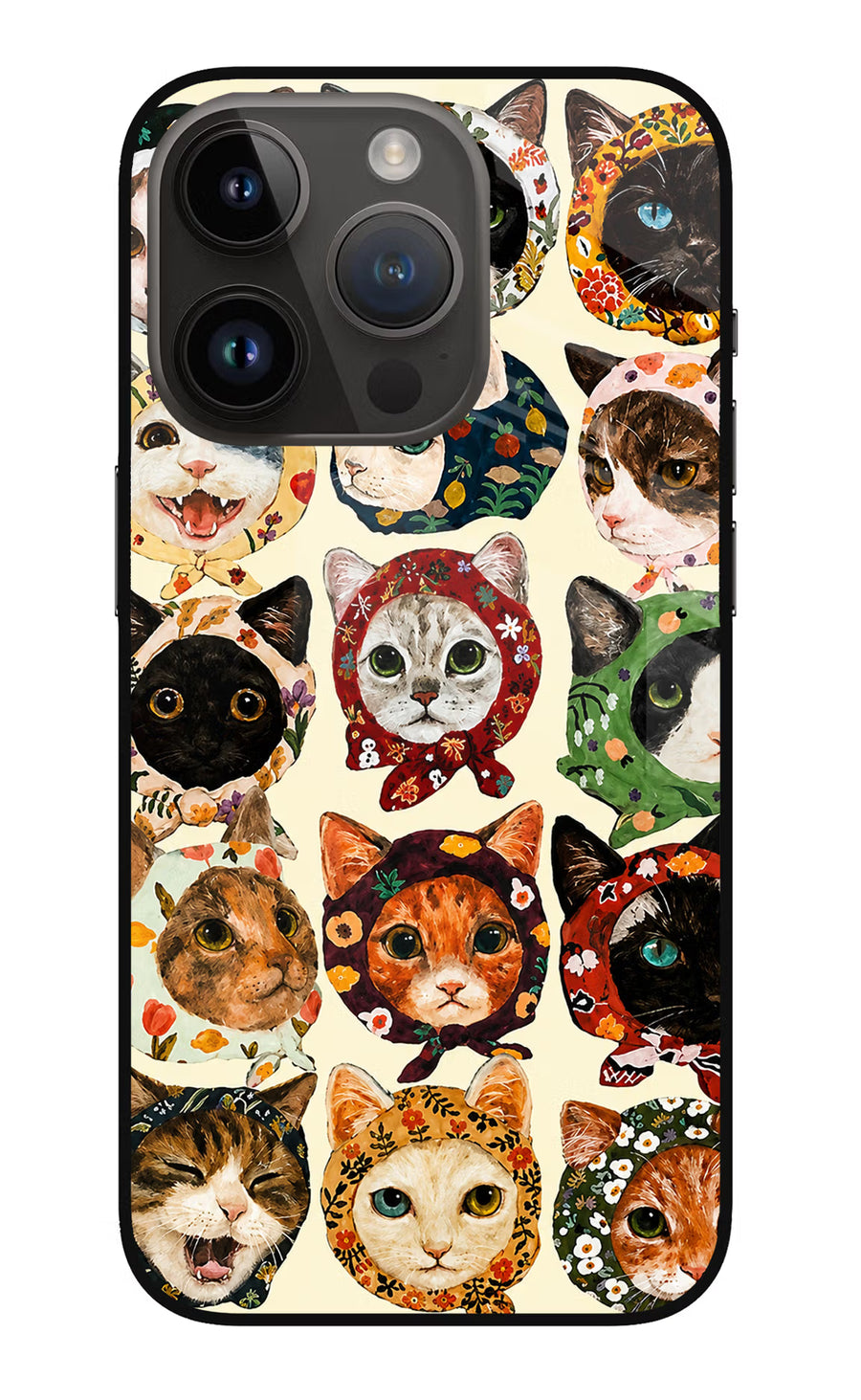 Cool Cat iPhone 14 Pro Back Cover, Metal case
