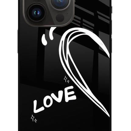Love Line iPhone 14 Pro Metal Case Back Cover by Casekaro