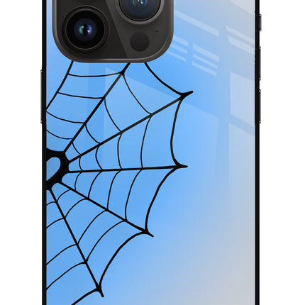 Blue Web iPhone 14 Pro Metal Case Back Cover by Casekaro