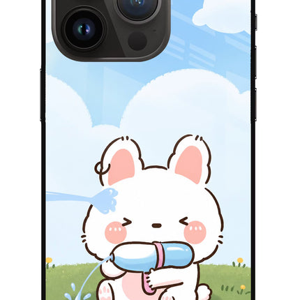 Bunny Treat iPhone 14 Pro Metal Case Back Cover by Casekaro