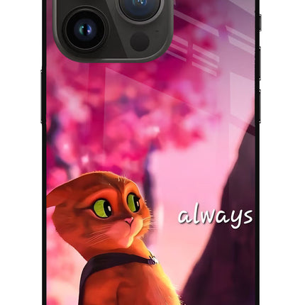 Always Cat iPhone 14 Pro Metal Case Back Cover by Casekaro