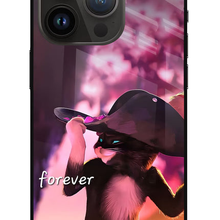 Forever Cat iPhone 14 Pro Metal Case Back Cover by Casekaro