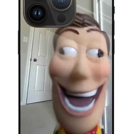 Side Eye Woody iPhone 14 Pro Metal Case Back Cover by Casekaro