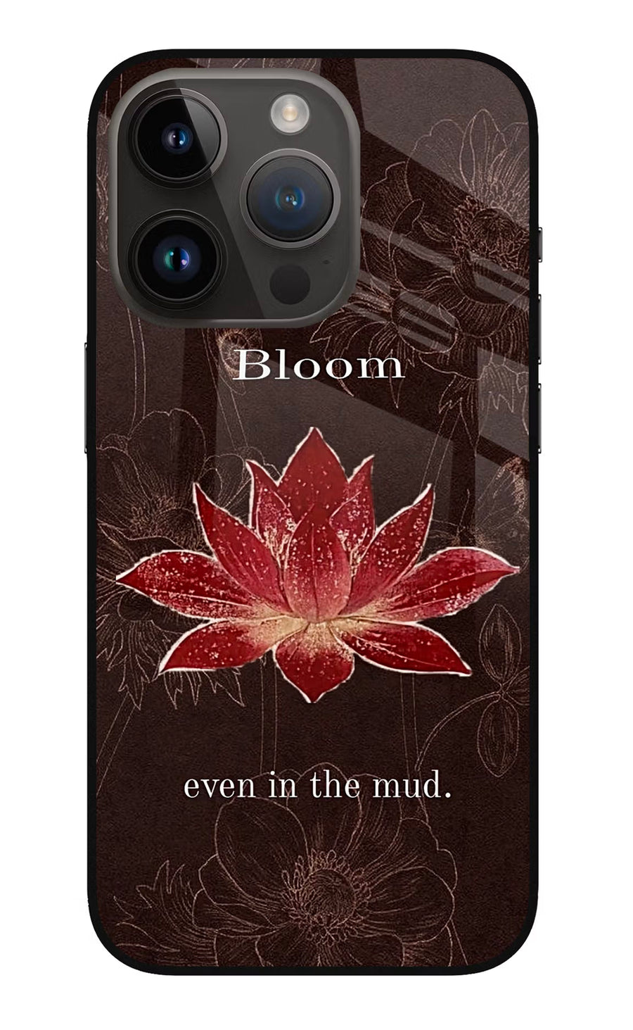 Bloom iPhone 14 Pro Back Cover, Metal case