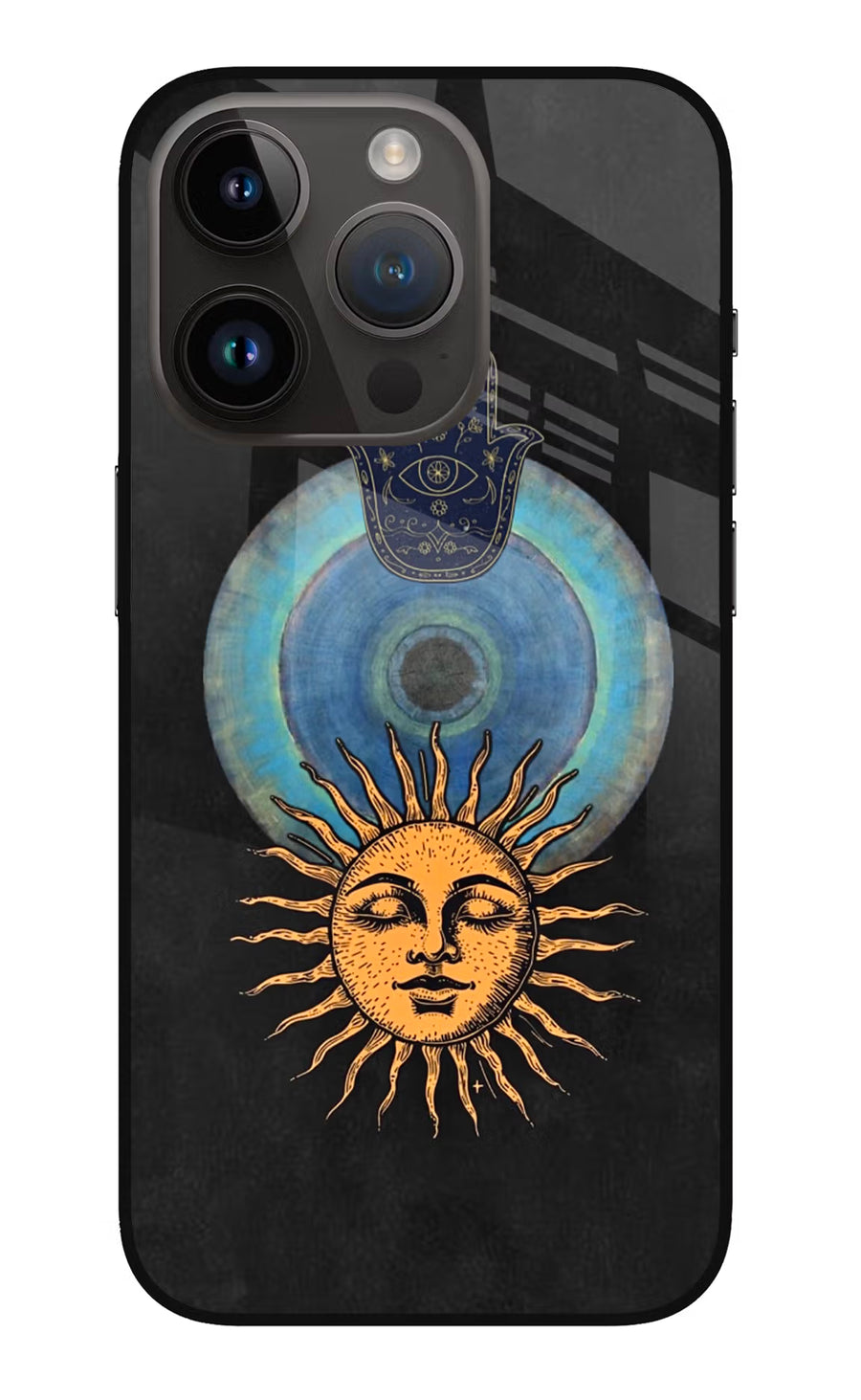 Divine Sun iPhone 14 Pro Back Cover, Metal case