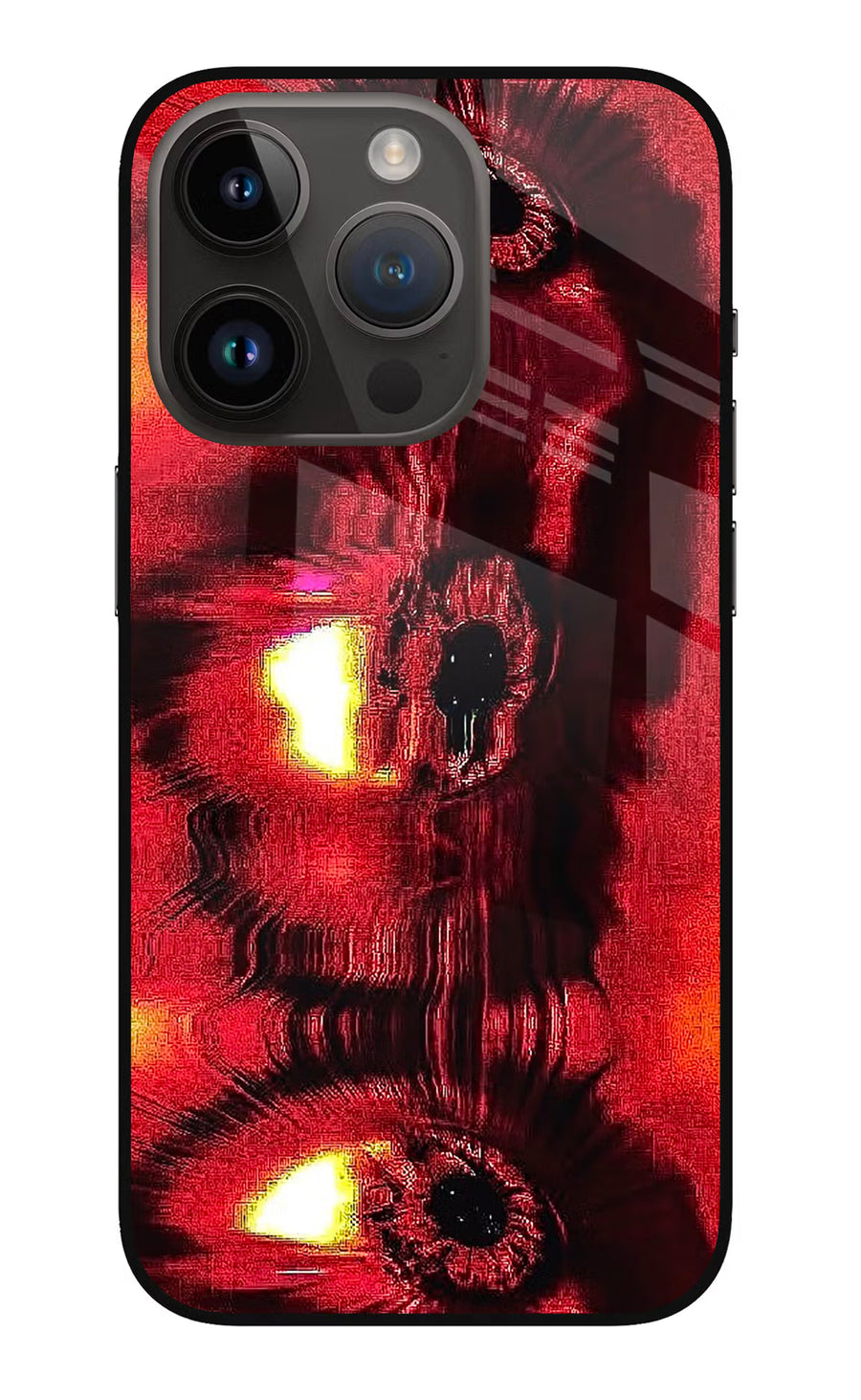 Fire Eye iPhone 14 Pro Back Cover, Metal case