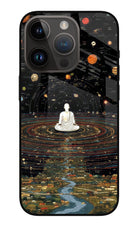 Space Monk iPhone 14 Pro Metal Case Back Cover by Casekaro
