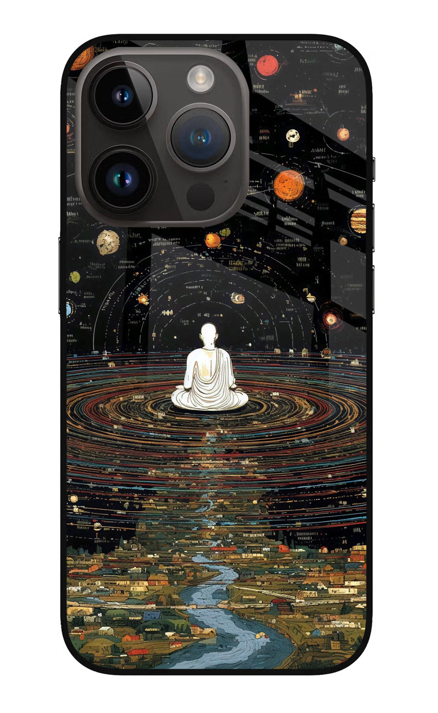Space Monk iPhone 14 Pro Back Cover, Metal case