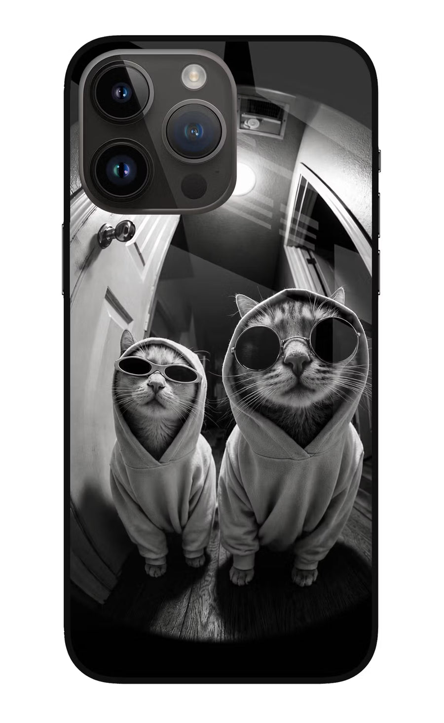 Hood Cats iPhone 14 Pro Max Back Cover, Metal case