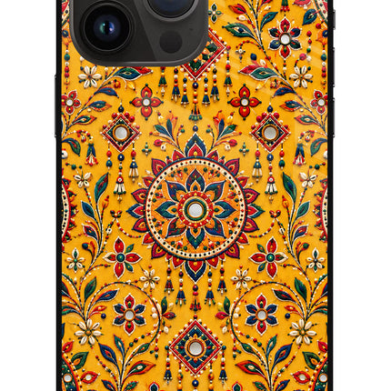 Sunlit Aura iPhone 14 Pro Max Metal Case Back Cover by Casekaro