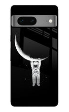 Moon Space Google Pixel 7 Metal Case Back Cover by Casekaro