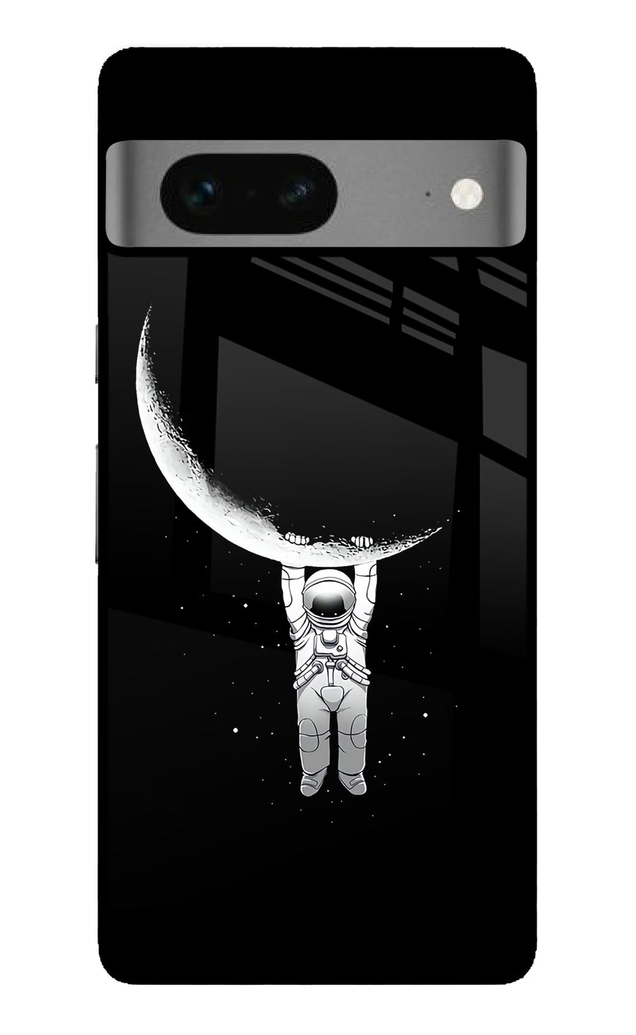 Moon Space Google Pixel 7 Back Cover, Metal case